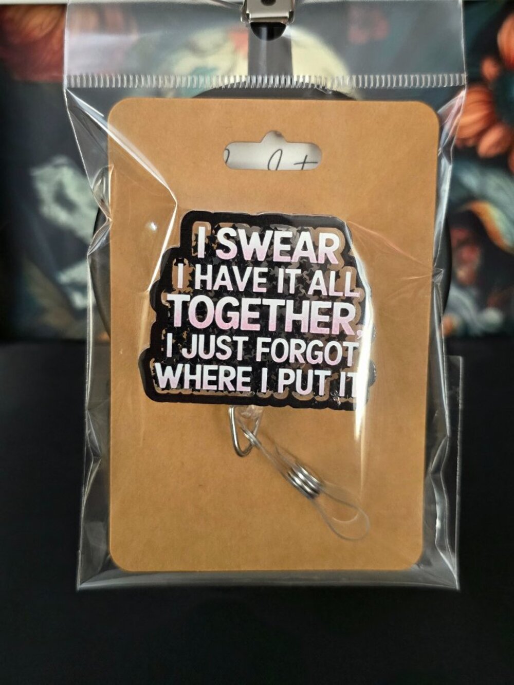 Forgot Where I Put It Shaker Novelty Acrylic Badge Reel ID Holder